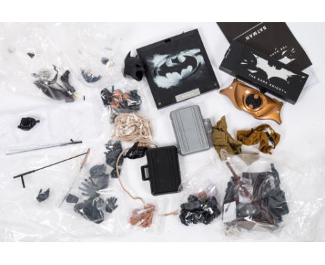 A small collection of various 1/6th and 1/4th scale figure accessories mainly Batman related: and others (a lot)