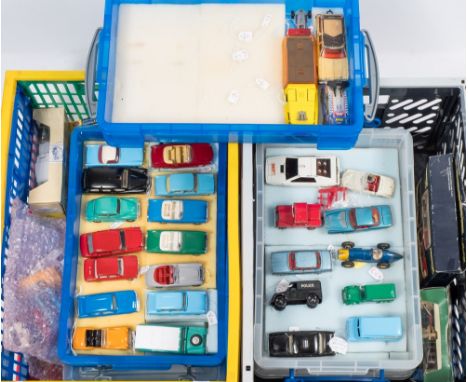 Spot-On, Corgi, Dinky and others, a collection of various 1/43rd scale vehicles:, including a  James Bond Lotus Esprit, a Din