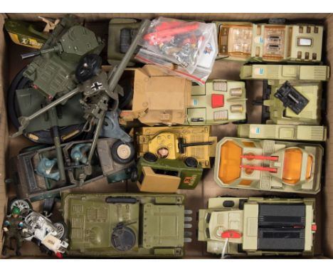 Matchbox, Dinky and others, a group of military and space vehicles:, including Matchbox Battle Kings Missile Launcher K-111.