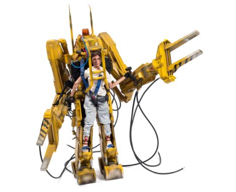 A Hot Toys 1/6th scale Aliens 'Power Loader with Ellen Ripley':, (accessories incomplete)