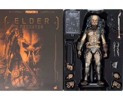 A Hot Toys 1/6th scale Predator 2 figure 'Elder Predator':, MMS223 (accessories incomplete) 