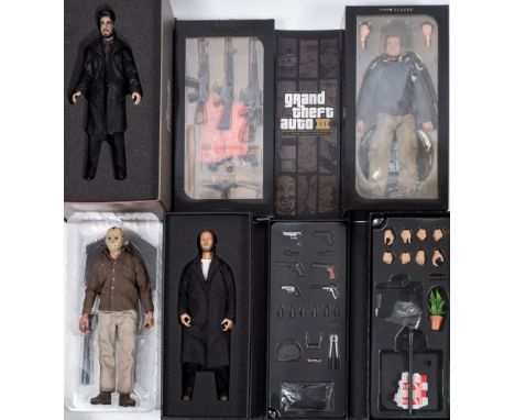 An Enterbay 1/6th scale figure 'Leon The Professional:, together with a Sideshow Friday 13th figure 'Jason Voorhees', a GTA f