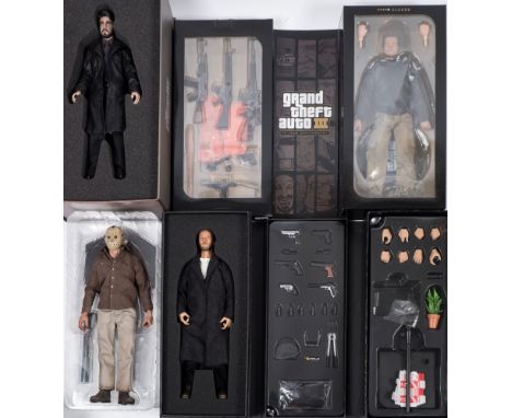 An Enterbay 1/6th scale figure 'Leon The Professional:, together with a Sideshow Friday 13th figure 'Jason Voorhees', a GTA f