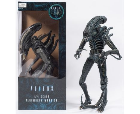 A Neca 1/4th scale Aliens 'Xeonomoprh Warrior' and one other loose Alien figure: (2).