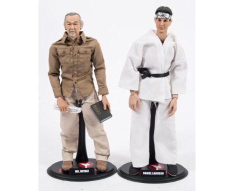 Two loose 1/6th scale figures The Karate Kid,  'Daniel Larusso' and 'Mr Miyagi':, 