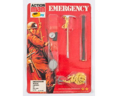 A Palitoy carded Action Man Emergency 'Underground Rescue' set No 34526:. 