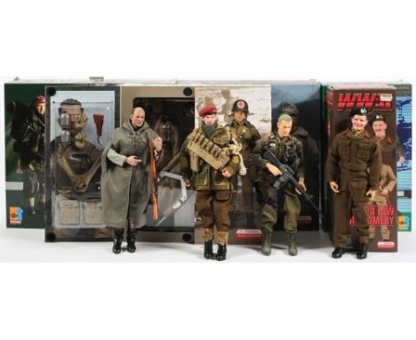 A group of five 1/6th scale military figures:, Dragon and other makes (incomplete)