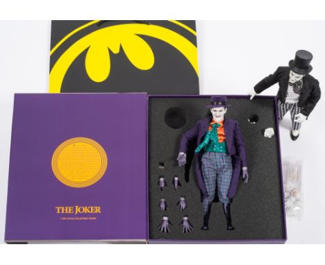 A Hot Toys 1/6th scale figure 'The Joker' DX08:,  in box (incomplete), together with a loose figure 'The Joker- Mime version'