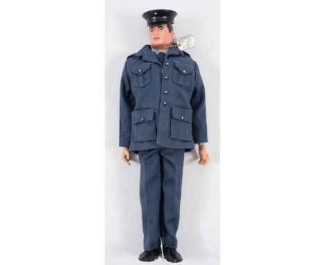 A Hasbro GI Joe painted hair  Pilot Officer:, in uniform with dog tag.