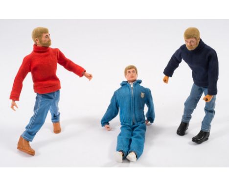 Three Action Man flock hair figures:, Athlete, Sailor and Adventurer (3) 