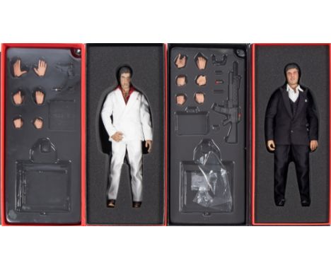 Two Enterbay 1/6th scale figures 'Scarface':, (incomplete accessories)