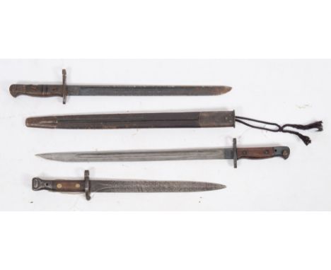 A Wilkinson 1907 pattern bayonet, an 1880 Mk1 Lee Metford bayonet and a 1918 pattern SMLE bayonet :,(3) .