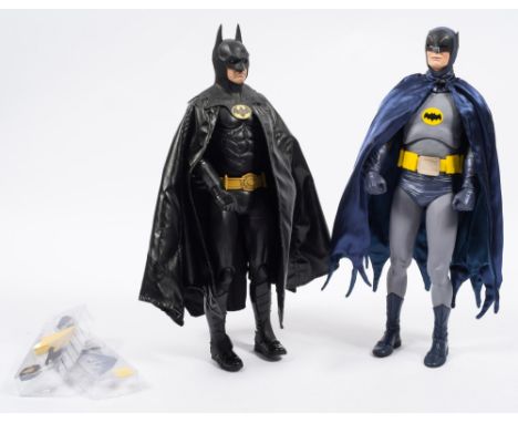 A Neca 1/4th scale Batman (Adam West TV version) and one other Batman figure (1989 version):,  (2)