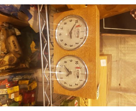 Chess clock from Sutton Coldfield  CONDITION REPORT: This item was working at lotting up 