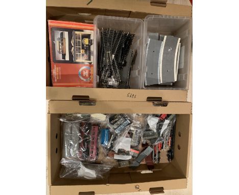 OO Scale 2x Trays of Track / Rolling Stock / Accessories