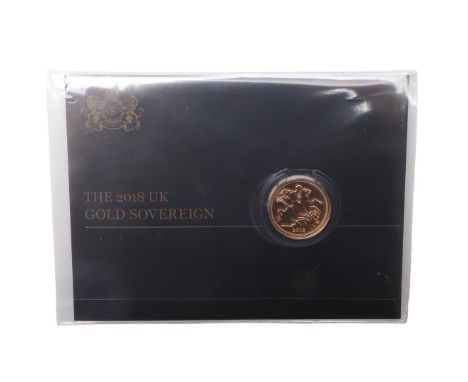AN ELIZABETH II SOVEREIGN, 2018. An Elizabeth II Sovereign, crowned bust r. reverse St. George and the Dragon, dated 2018. In