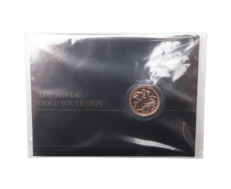 AN ELIZABETH II SOVEREIGN, 2018. An Elizabeth II Sovereign, crowned bust r. reverse St. George and the Dragon, dated 2018. In