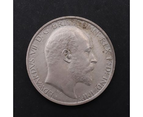 AN EDWARD VII FLORIN, 1902. An Edward VII Florin, bare head r.  Reverse standing figure of Britannia on a ship's bow, dated 1
