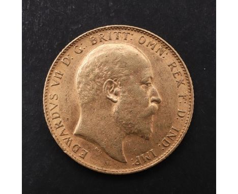 AN EDWARD VII SOVEREIGN. 1910. An Edward VII Sovereign, bare head bust r. reverse St George and the Dragon. 1910. *CR  Some l