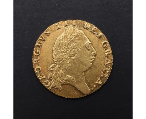 A GEORGE III 'SPADE' GUINEA, 1794. A George III Guinea, fifth laureate and draped bust r. Reverse with 'Spade' shaped shield 