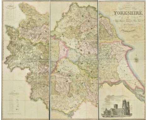 Yorkshire. Teesdale (Henry &amp; Stocking C.), To the Nobility, Gentry &amp; Clergy of Yorkshire, this map of the county cons