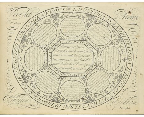 Shelley (George). The Second Part of Natural Writing. Containing the Breakes of Letters..., Various Forms of Business ... and