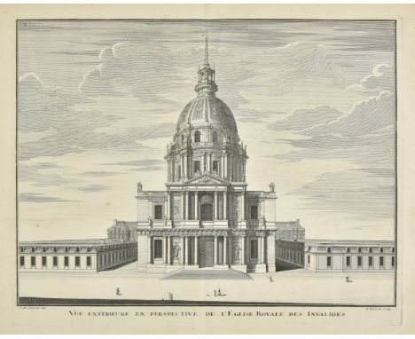 [Perau, Gabriel]. [Description Historique de l'Hotel Royal des Invalides, Paris, 1756], 104 engraved plates only (of 108, lac