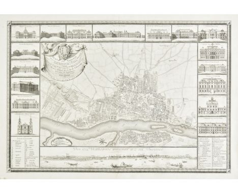 Warsaw. Rizzi Zannoni (Giovanni), Plan De Varsovie Leve Par Ordre De Son Exc.M. Le C. Bielinski Grand Marcechal De La Couronn