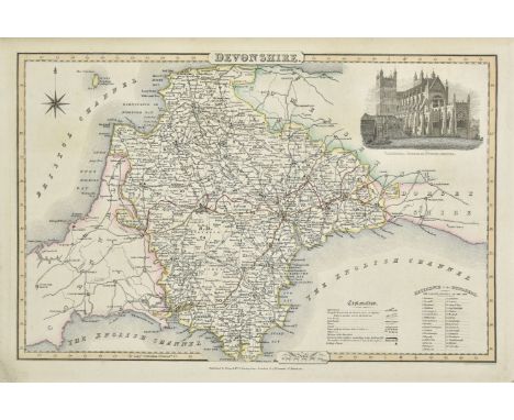 Pigot (James). A collection of thirty-six maps, Pigot &amp; Co., 1828 [and later], engraved British county maps with contempo