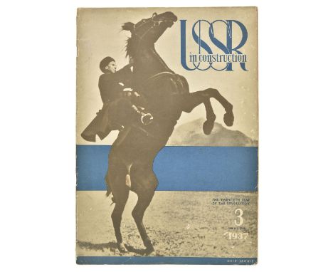 USSR in Construction. 5 issues, October-December 1934, August 1935 & March 1937, numerous colour and sepia photographic illus