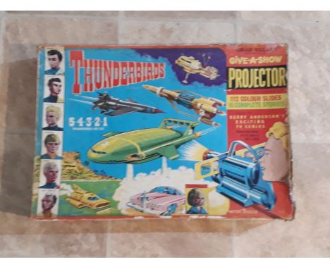 A boxed Chad Valley Thunderbirds 'Give-a-show' Projector 
