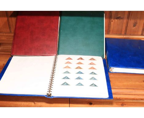 Four stamp albums housing a very good collection of Cape of Good Hope (across 12 pages) inc blue, grey, green, purple and red