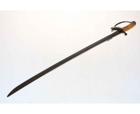 Hunting antler sword, 75cm.