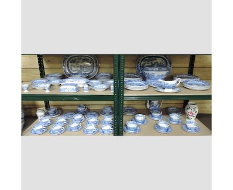 A collection of Copeland Spode Italian pattern tea and dinner wares, to include a tureen and serving dishes, together with tw