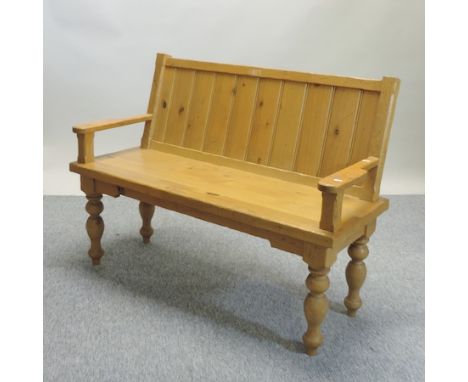 A Mark Wilkinson oak bench, 118cm