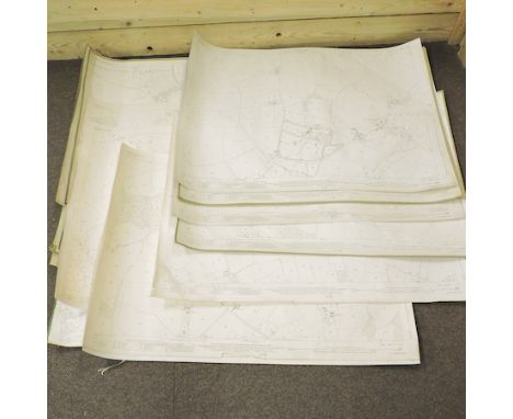 A collection of ordnance survey maps, some of local interest