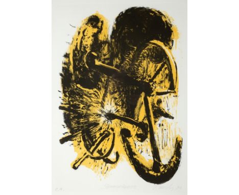 NEO RAUCH(geb. 1960 in Leipzig, tätig ebenda)Steuermänner, 1990Farblithographie, 46 x 32 cm (Passepartout-Ausschnitt),e.a. Ex