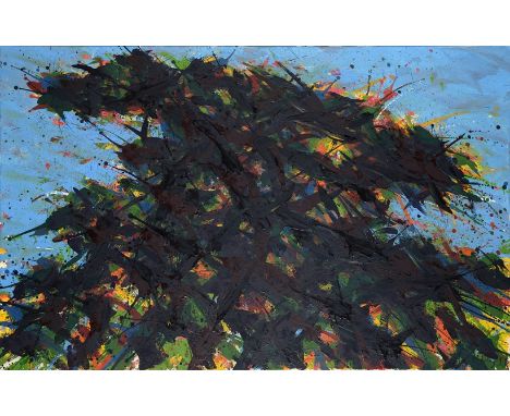 MAX UHLIG(geb. 1937 in Dresden, tätig ebenda)Baumkrone, 1991Öl auf Leinwand, 90 x 140 cm, rechts unten signiert und datiert (