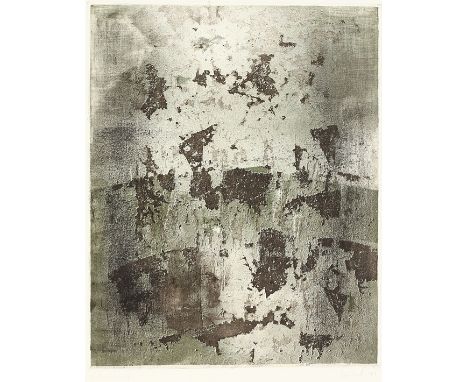EBERHARD GÖSCHEL(geb. 1943 in Bubenreuth, tätig in Dresden und Fürstenau)o.T., 1979Farbradierung, 49,5 x 39,5 (65,5 x 53,2) c