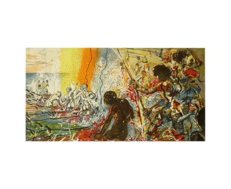 after: Salvador Dali, Spanish (1904-1989) Color lithograph "La peche au thon". Signed and numbered in pencil 88/350. Image me