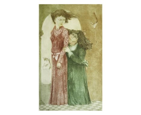Julio Chico, Mexican (born 1947) Lithograph "Celestina" Signed and Numbered 7/50 in Pencil, Blindstamp lower right. Unframed 