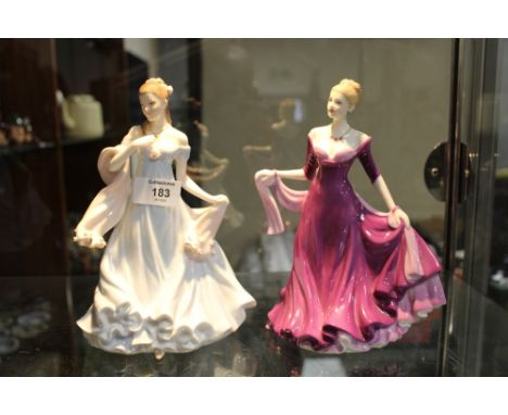 A ROYAL DOULTON FIGURE 'ELLIE' HN4017, TOGETHER WITH A ROYAL WORCESTER FIGURE 'WITH ALL MY HEART' 