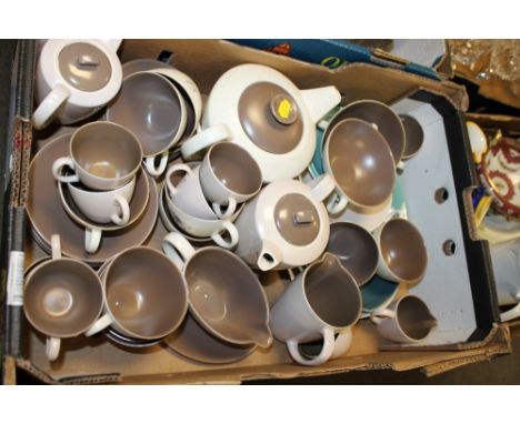 A TRAY OF POOLE TEA & COFFEE WARE