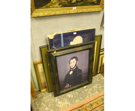 A SELECTION OF PICTURES & PRINTS TO INC A PORTRAIT