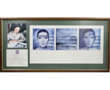 Small collection of Debbie Harry related items to include Debbie Harry / Giger Koo Koo print, from the edition of 9,800, with