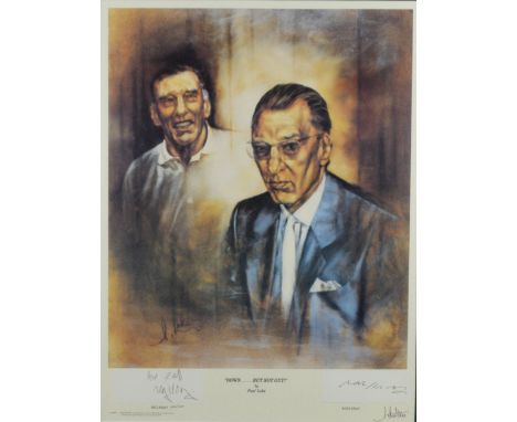 The Krays - Two Limited Edition Colour Prints of the Kray Twins, entitled `Down....But Not Out`, no 519 and 1512 of 2000, sig