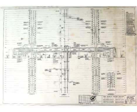 Electrical and lighting plans for the World Trade Centre, New York. A total of 27 plans on transparencies each measuring 45.5