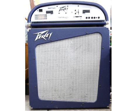 Peavey Wiggy Head, serial no. 11482577, 20 x 68 x 29cm, and Wiggy 212 cabinet amp, serial no. 11480651, 70 x 69 x 30cm, toget