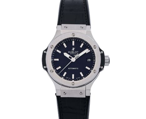 HUBLOT Big Bang 38, Ref. 365.SX.1170.LR. Armbanduhr. Edelstahl. Automatic-Werk. Serien Nr. 890188. Kautschukband, getauscht 1