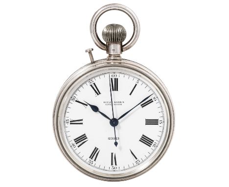ULYSSE NARDIN Antike Royal Navy Navigationsuhr Taschenuhr II. WK, ca. 1942. Gehäuse Silber 925, verschraubter Boden, signiert